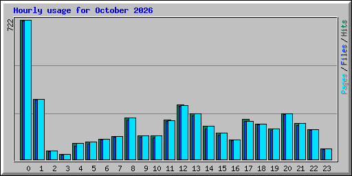 Hourly usage for October 2026